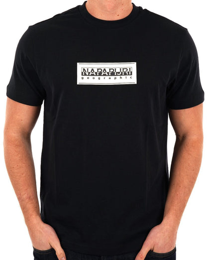 Napapijri Box Logo T-Shirt Schwarz
