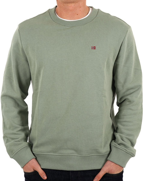 Napapijri Balis Summer Crew Sweatshirt Green Military