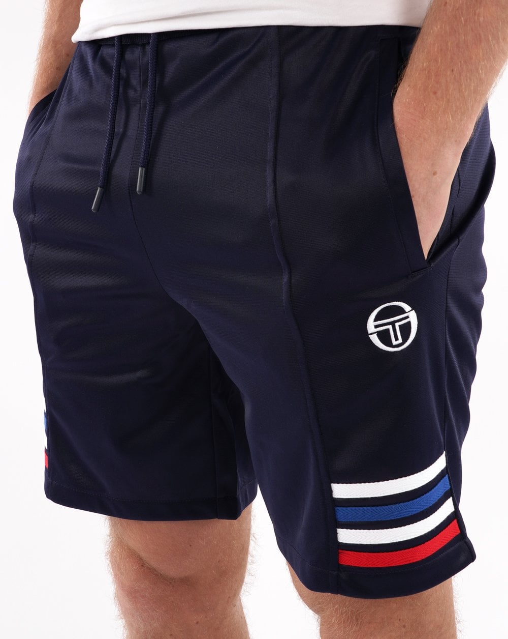 Sergio Tacchini Multi Stripe Shorts Marineblau