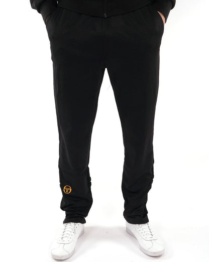 Sergio Tacchini Trainingshose mit Reißverschluss unten Schwarz/Gold 