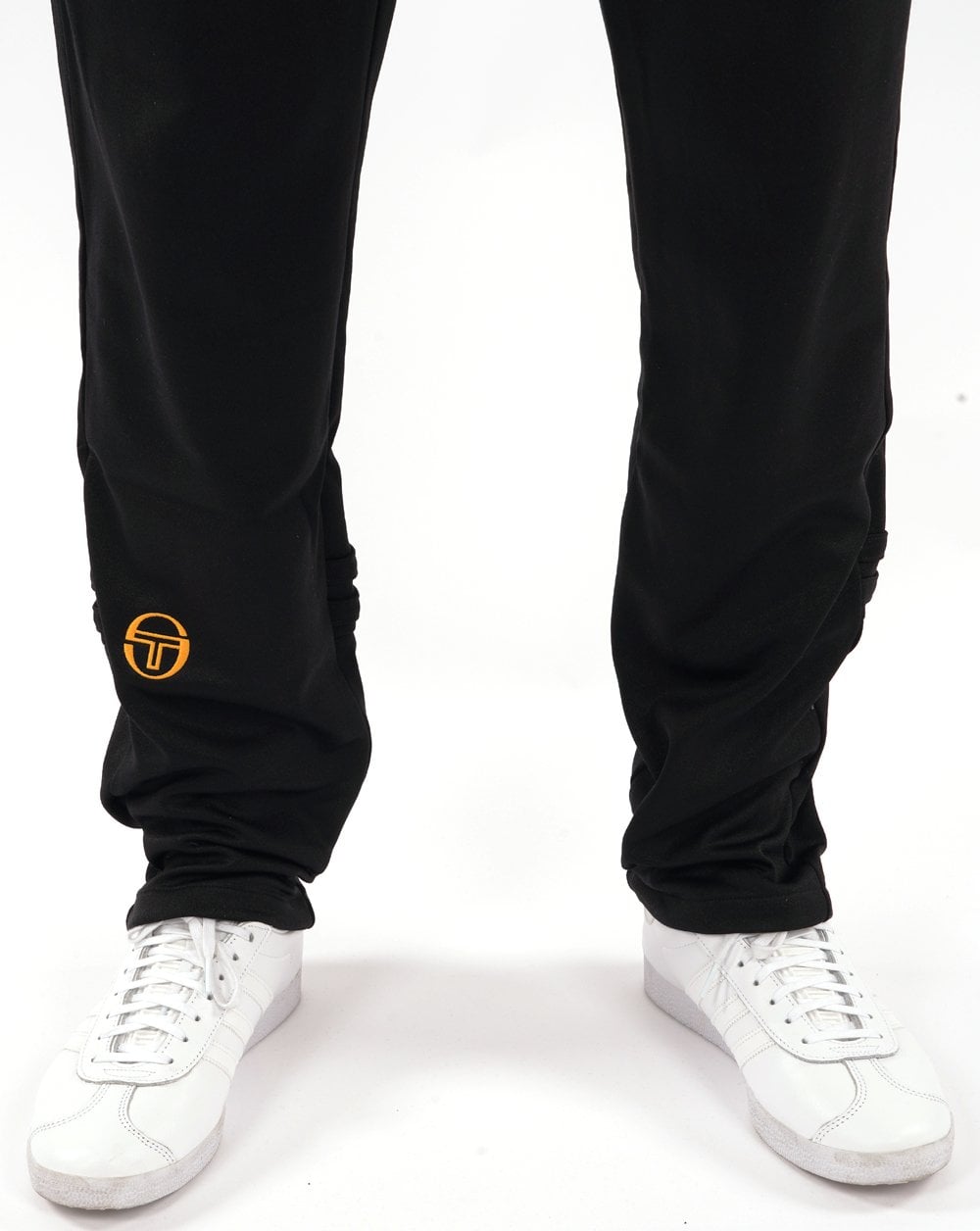 Sergio Tacchini Trainingshose mit Reißverschluss unten Schwarz/Gold 