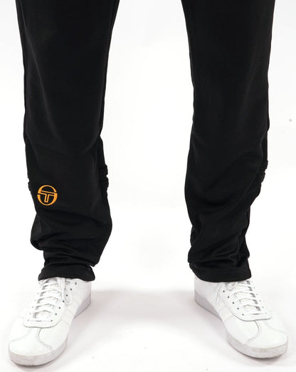 Sergio Tacchini Trainingshose mit Reißverschluss unten Schwarz/Gold 