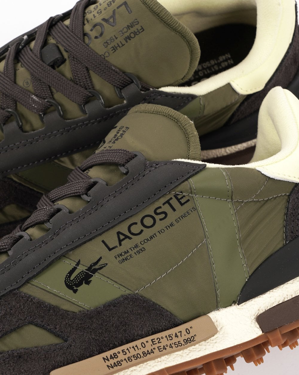 Lacoste Elite Active Sneaker Khaki/Dunkelgrün