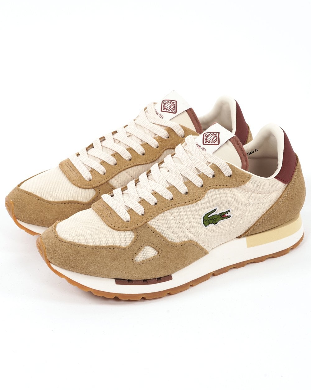 Lacoste Partner 70er-Sneaker Off-White/Burgund