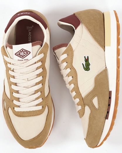 Lacoste Partner 70er-Sneaker Off-White/Burgund