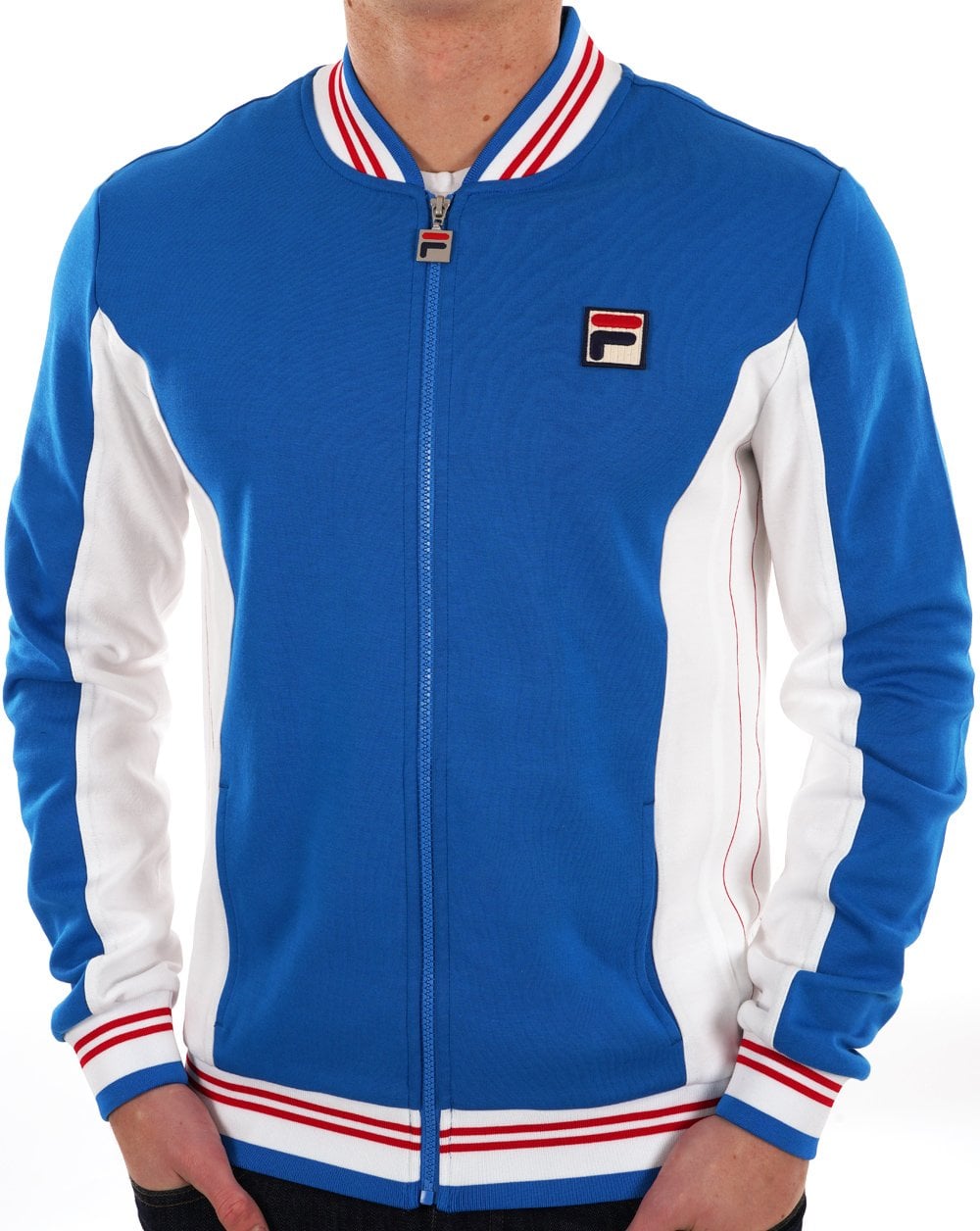 Fila Vintage Settanta Trainingsjacke Exklusives Pro Badge Französischblau