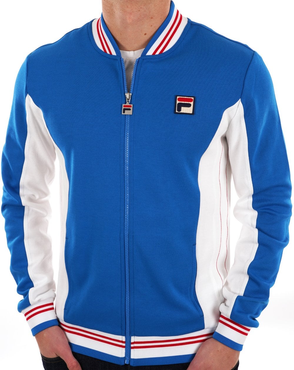 Fila Vintage Settanta Trainingsjacke Exklusives Pro Badge Französischblau