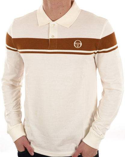 Sergio Tacchini Masters LS Poloshirt Gardenia Mocha
