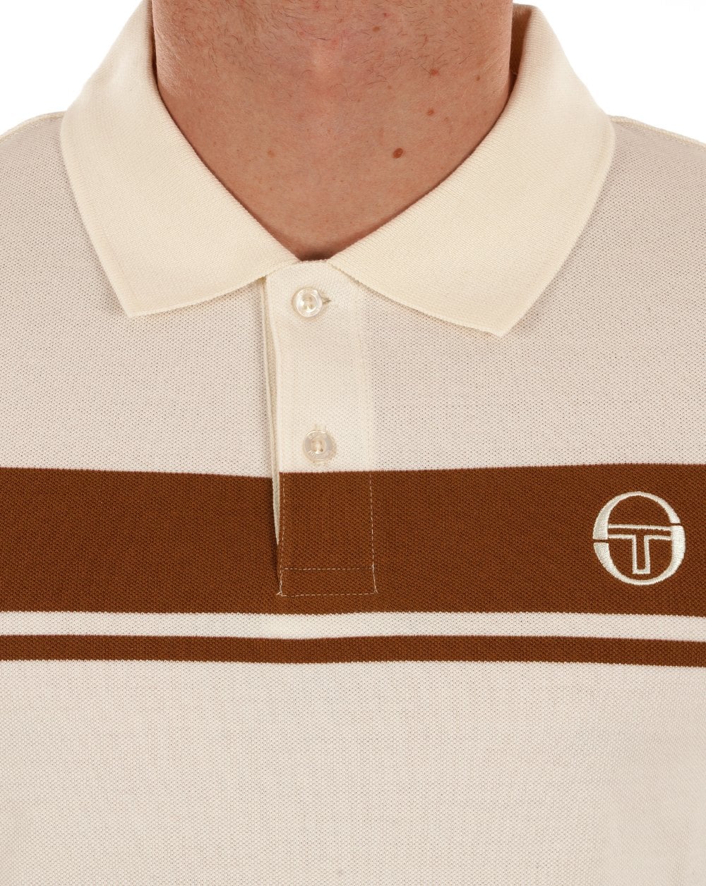 Sergio Tacchini Masters LS Poloshirt Gardenia Mocha