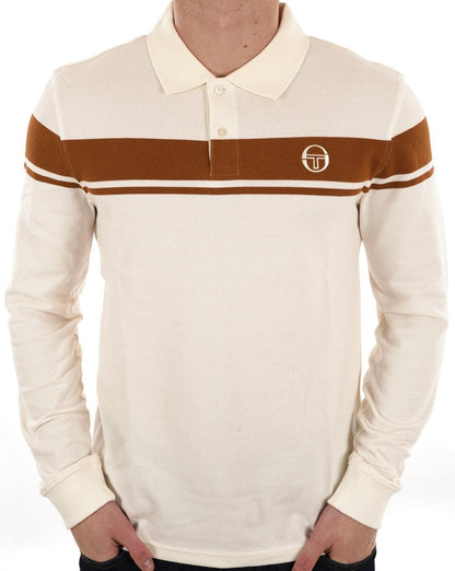 Sergio Tacchini Masters LS Poloshirt Gardenia Mocha
