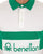 Benetton Rugby Polo Shirt White / Green