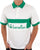 Benetton Rugby Polo Shirt White / Green