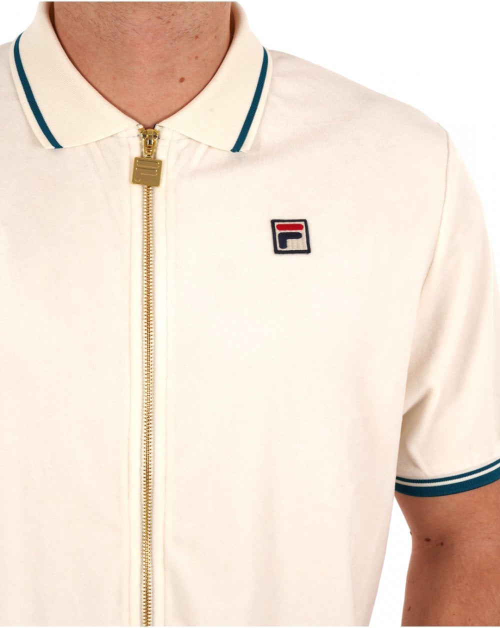 Fila Vintage Terry FZ Velours Polo Gardenia