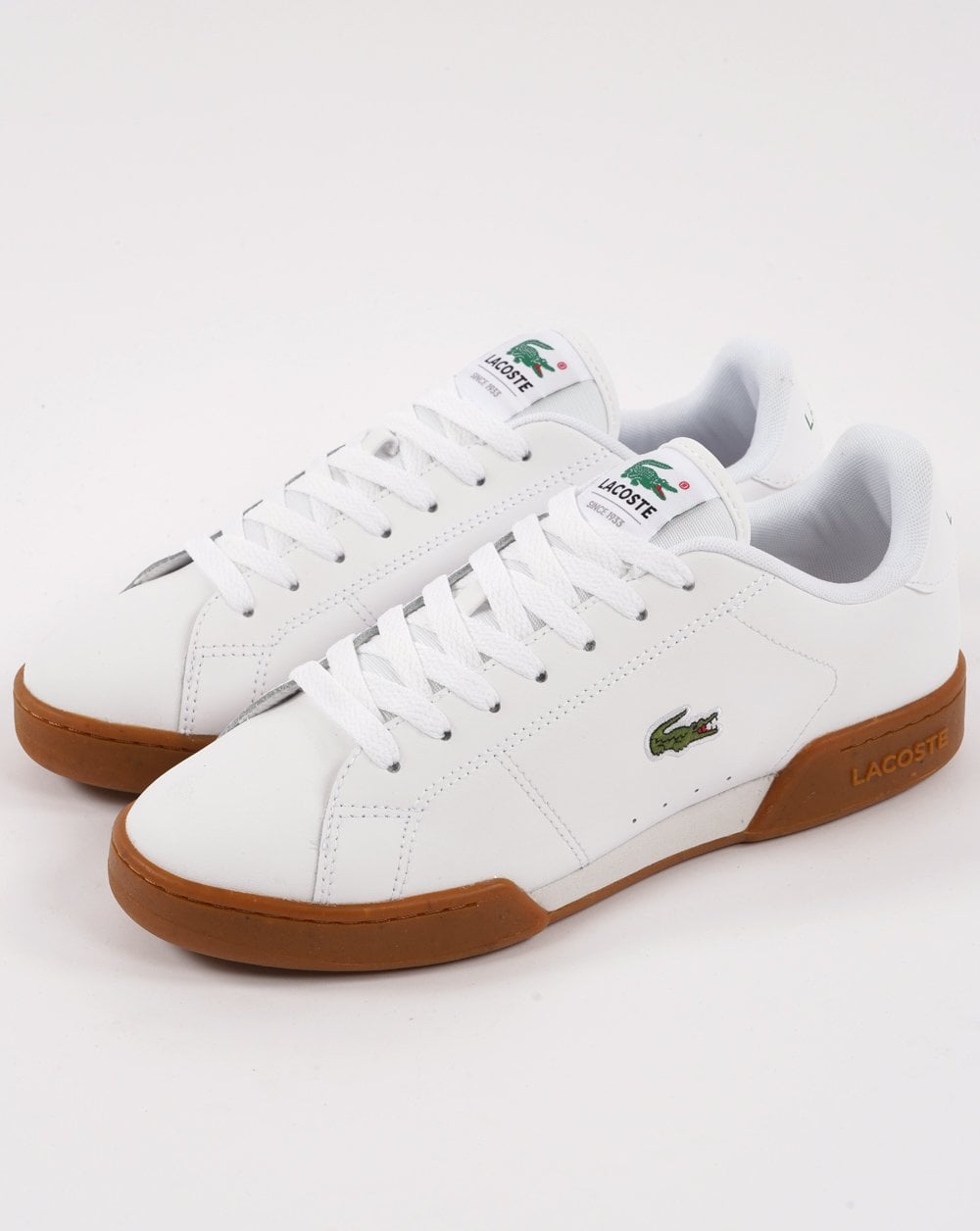 Lacoste Carnaby Cup Leather Trainers White/Gum