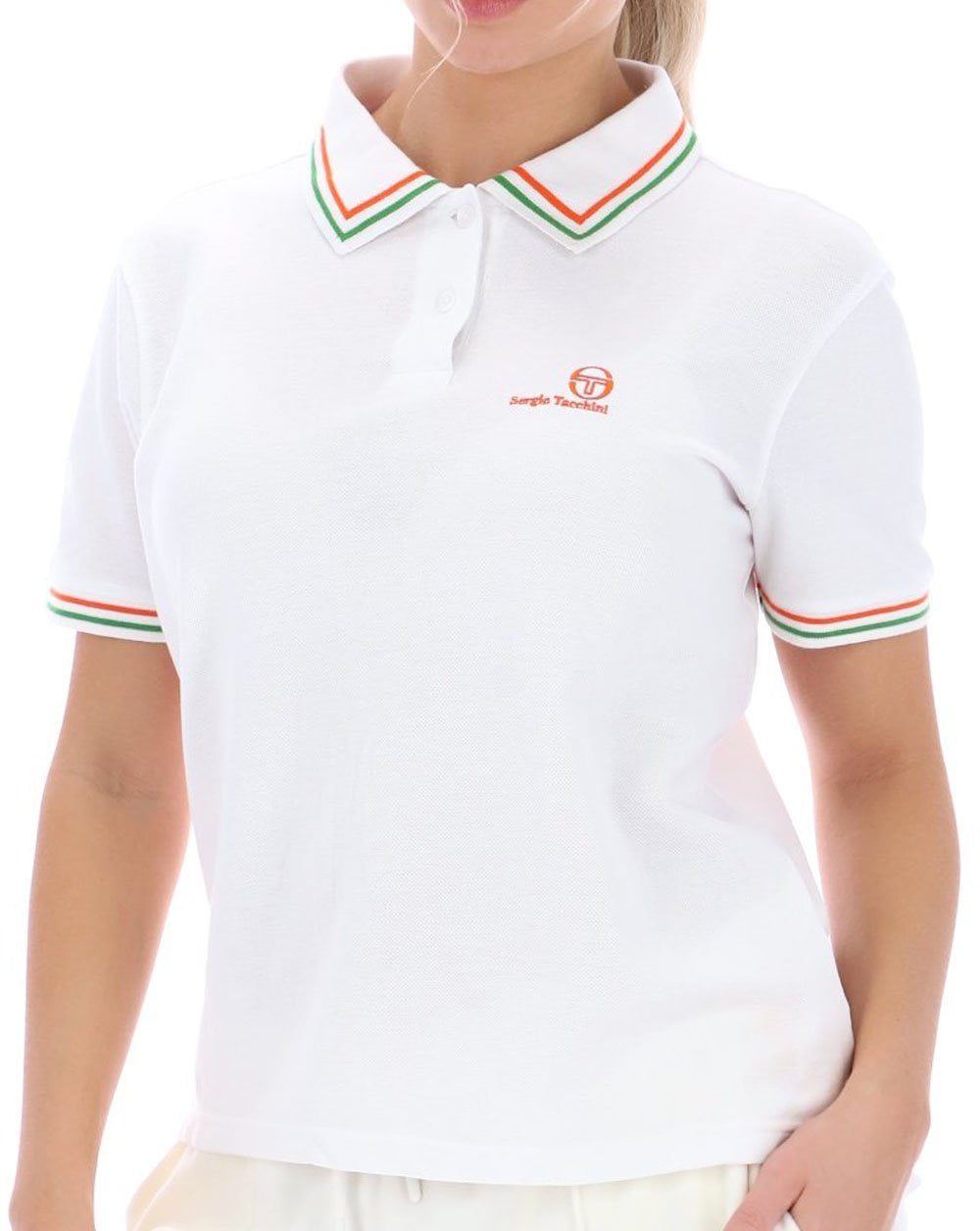 Sergio Tacchini Damen Martina Polo Weiß