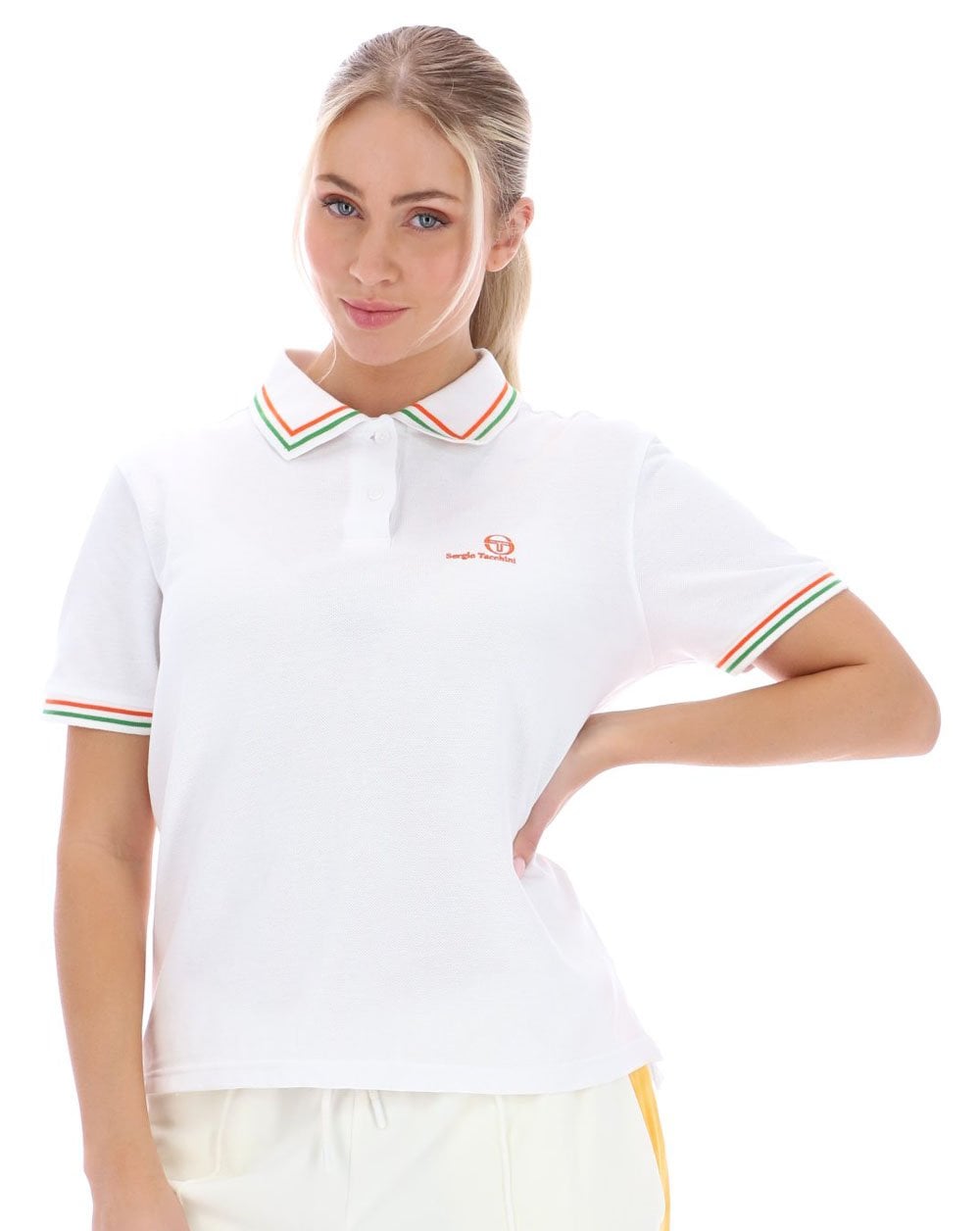 Sergio Tacchini Damen Martina Polo Weiß