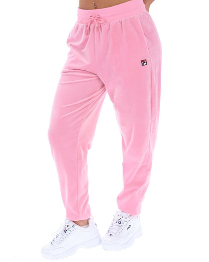 Fila Vintage – Justina – Velours-Jogginghose mit Bündchen – Prism Pink