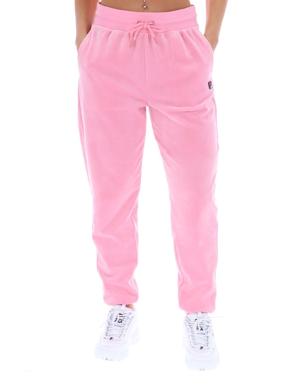 Fila Vintage – Justina – Velours-Jogginghose mit Bündchen – Prism Pink