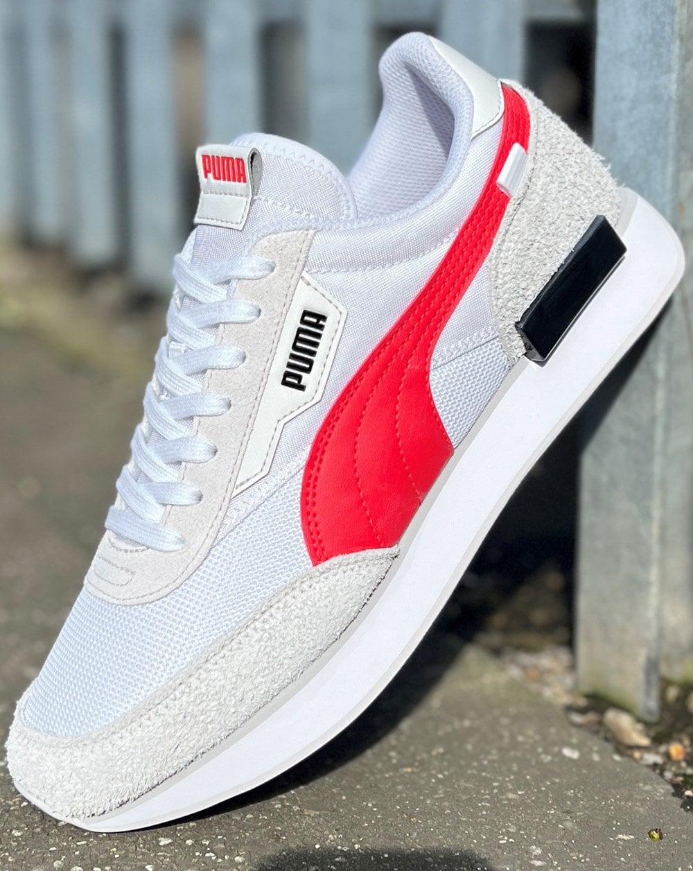 Puma Future Rider Trainers White Red