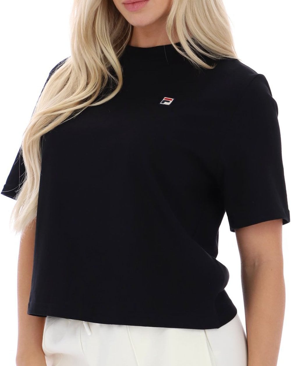 Fila Vintage Damen Holly Boxy Tee Schwarz