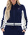 Fila Vintage Jelena Cropped Track Top Navy/Gardenia