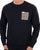 Aquascutum Iconic Pocket Crew Sweat Navy