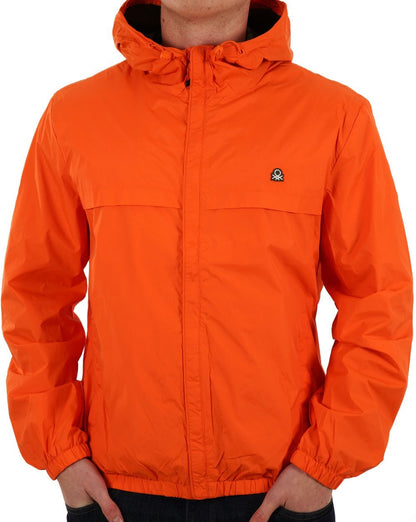 Benetton Regenschutzjacke mit Kapuze, Orange