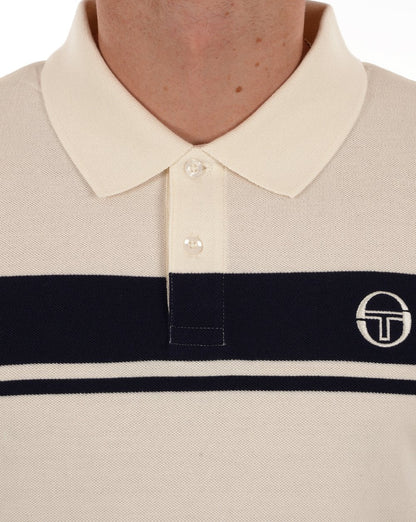 Sergio Tacchini Young Line Poloshirt Gardenia/Marineblau