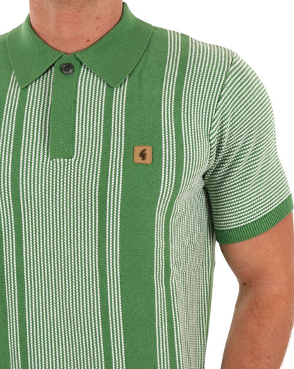 Gabicci Vintage Dante Gestricktes Poloshirt Verde