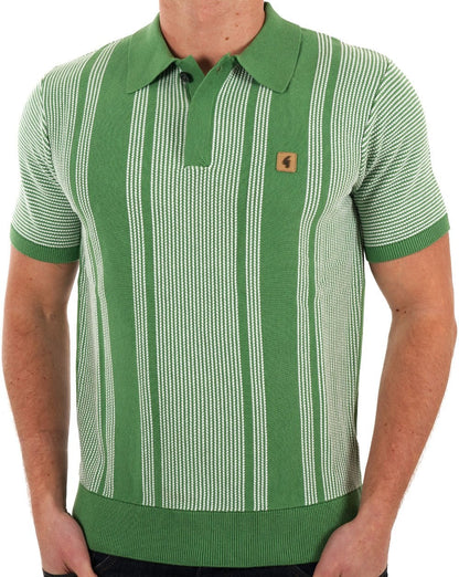 Gabicci Vintage Dante Gestricktes Poloshirt Verde
