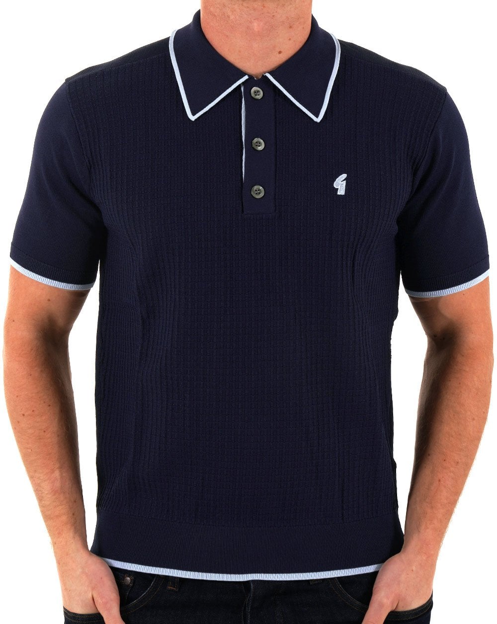 Gabicci Vintage Malcolm Strickpolo Marineblau