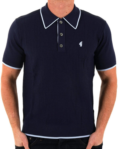 Gabicci Vintage Malcolm Strickpolo Marineblau