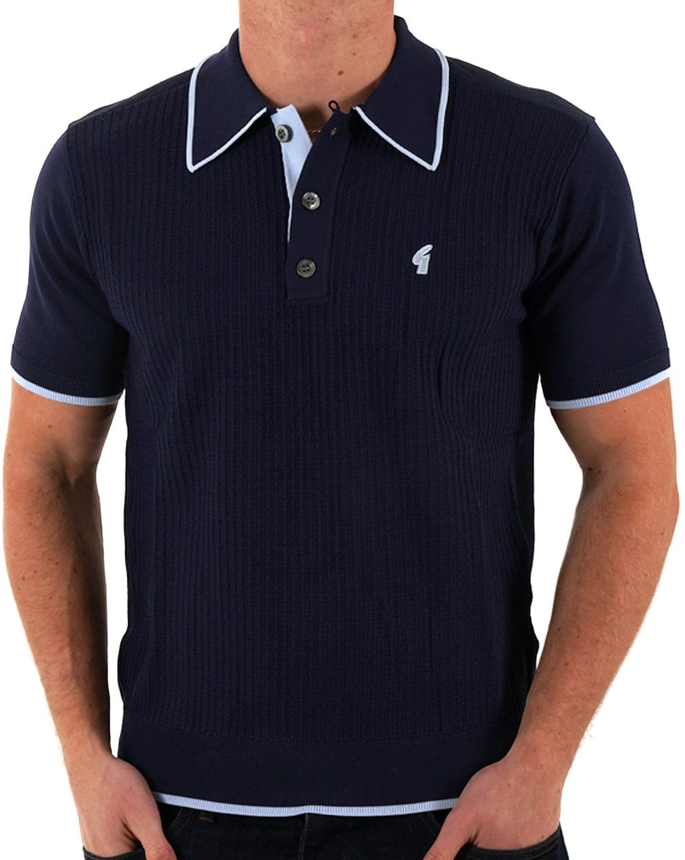 Gabicci Vintage Malcolm Strickpolo Marineblau
