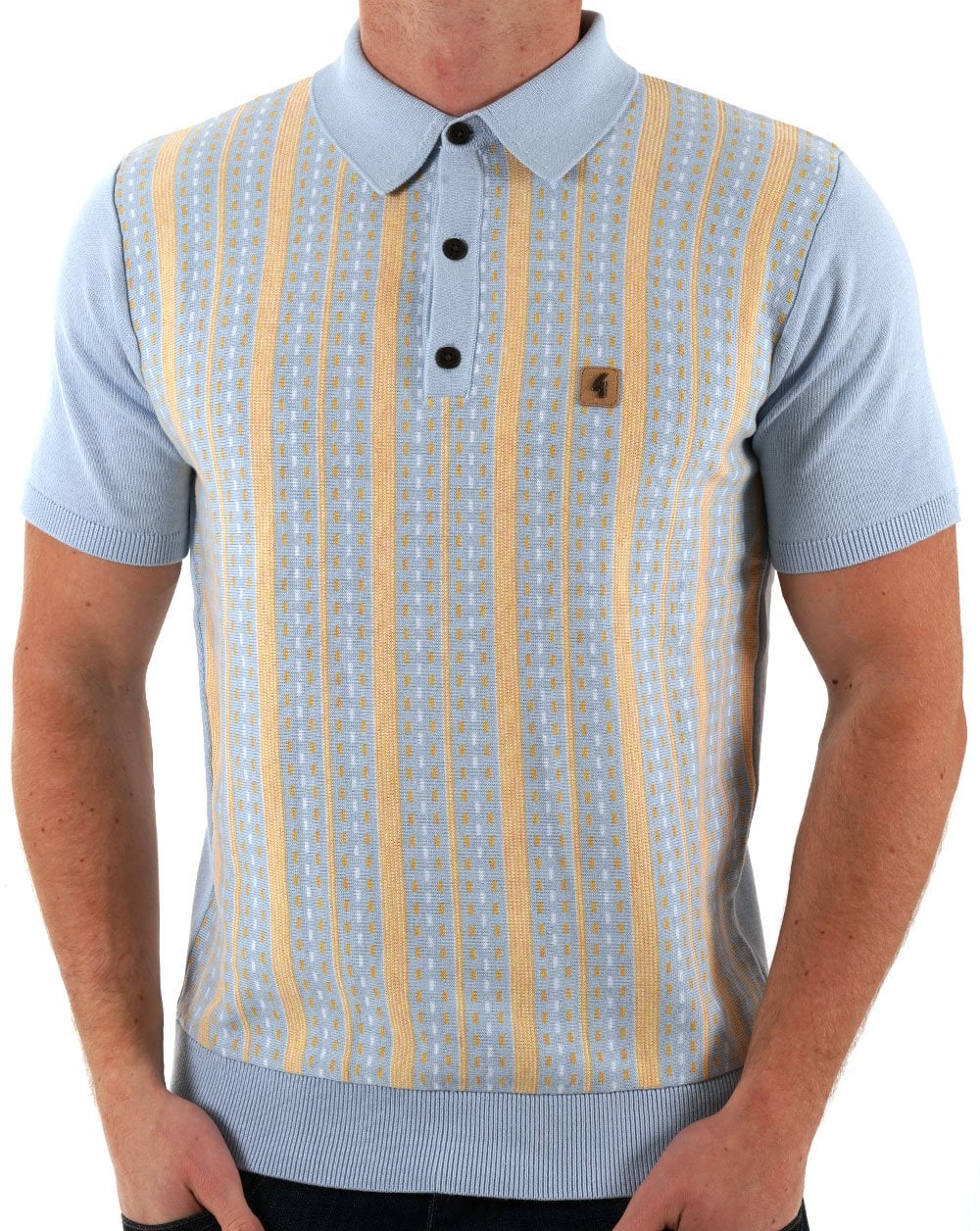 Gabicci Vintage Johnny Strickpolo Azure