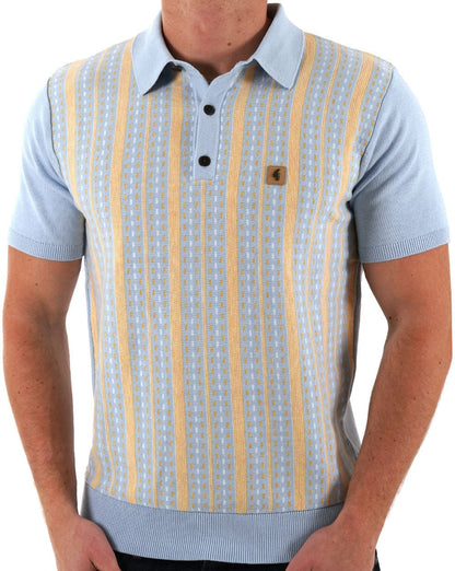 Gabicci Vintage Johnny Strickpolo Azure