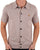 Gabicci Vintage Full Button Knit Polo Mushroom