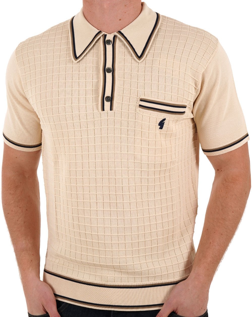 Gabicci Vintage Dario Strickpolo Creme