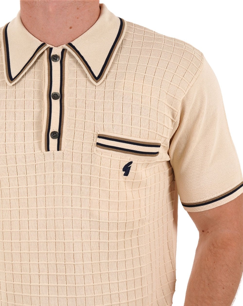 Gabicci Vintage Dario Strickpolo Creme