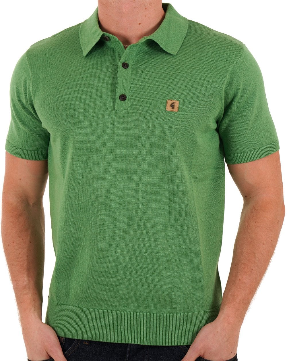 Gabicci Vintage Strickpolo Fresh Green