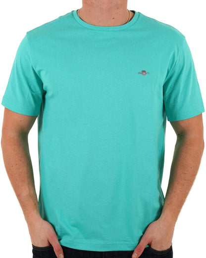 Gant Shield Crew T-Shirt Tropic Blue
