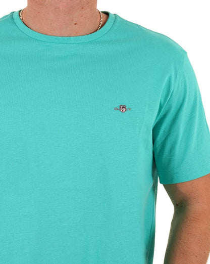 Gant Shield Crew T-Shirt Tropic Blue