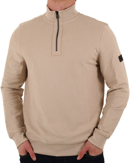 Barbour International – Samuel – Sweatshirt mit Trichterkragen in Nebel