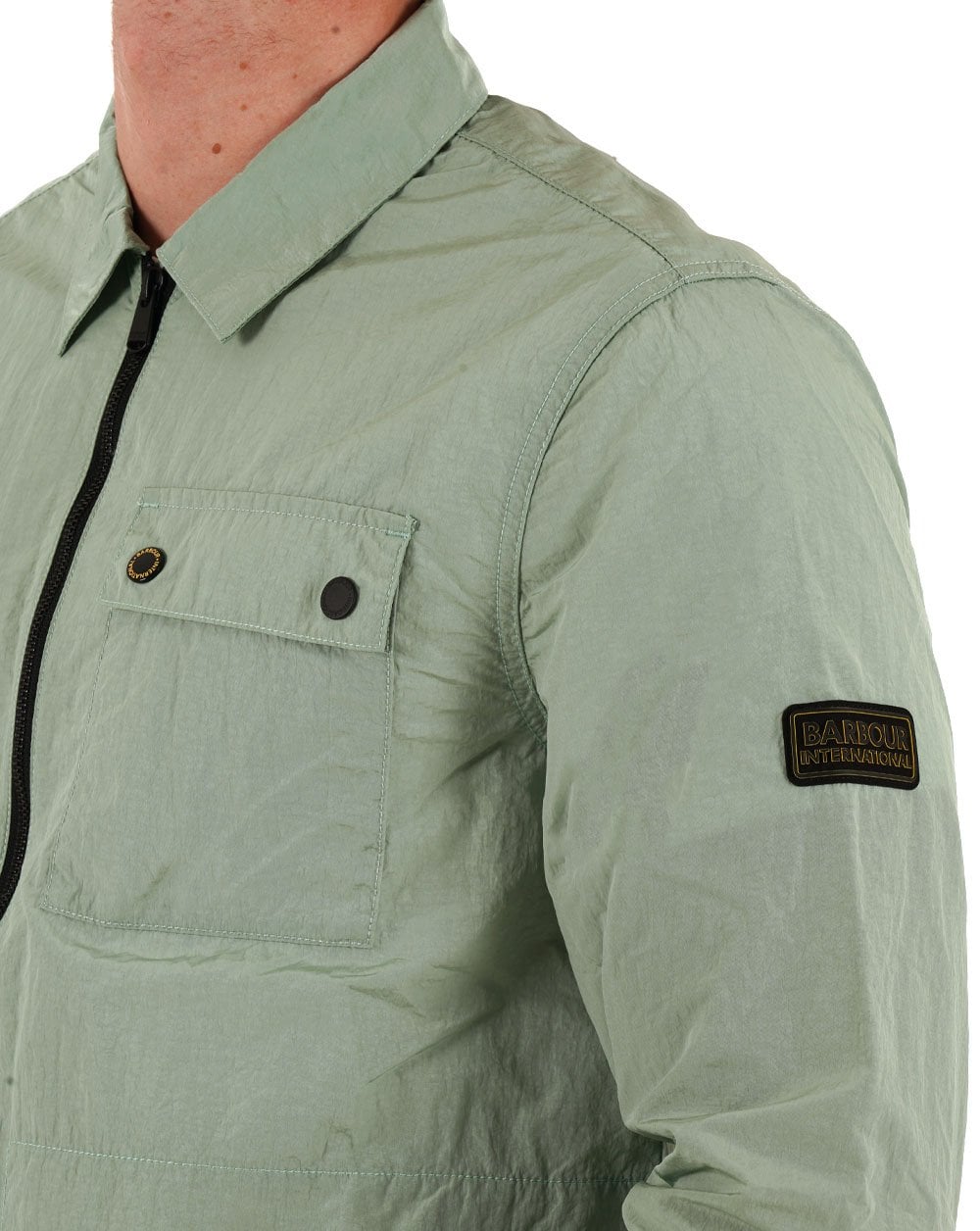 Barbour International Inline-Überhemd Granitgrün