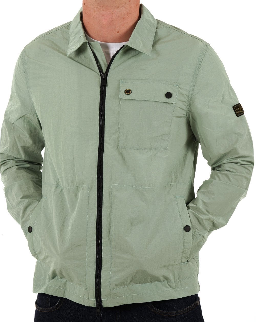 Barbour International Inline-Überhemd Granitgrün