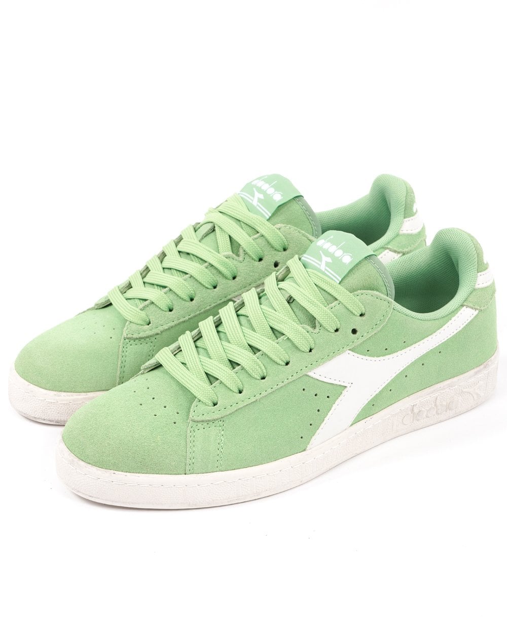 Diadora Game L Low Suede Waxed Sneaker Pistaziengrün/Weiß