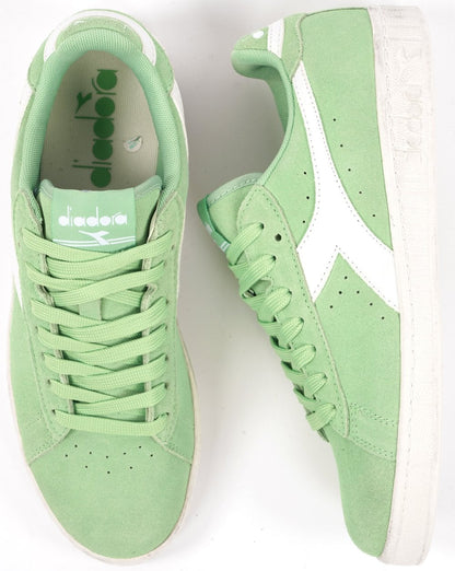 Diadora Game L Low Suede Waxed Sneaker Pistaziengrün/Weiß