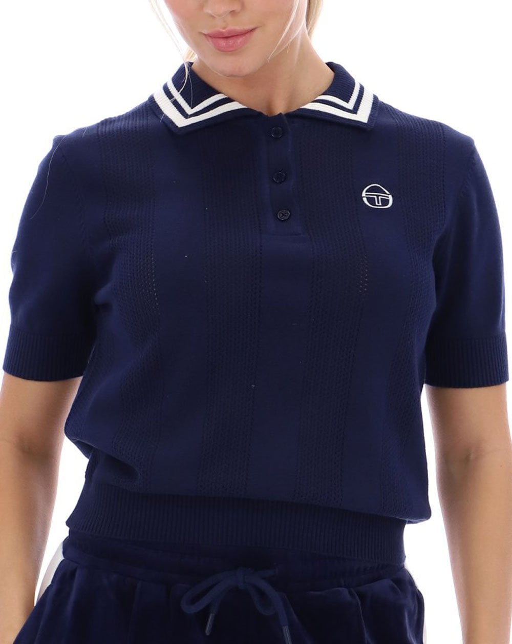 Sergio Tacchini Reggi Strickpolo Marineblau