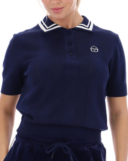 Sergio Tacchini Reggi Strickpolo Marineblau