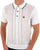 Gabicci Vintage Knitted Weave Polo Shirt White