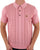 Gabicci Vintage Knitted Weave Polo Shirt Pink